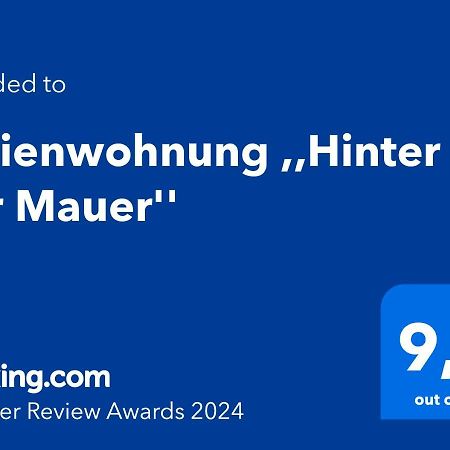 Ferienwohnung ,,Hinter Der Mauer" هيلدبورغهاوزن المظهر الخارجي الصورة